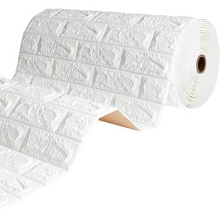 墙纸自粘防水防潮霉壁纸家用泡沫墙贴墙壁改造遮丑神器背景墙装饰