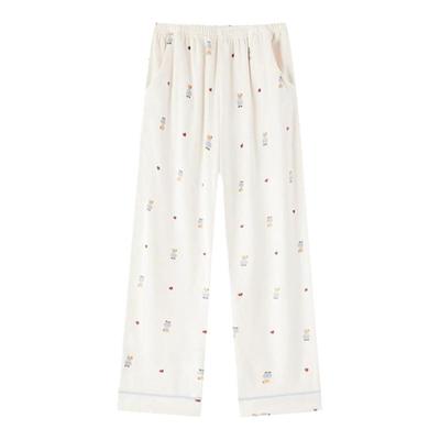 BE海岛绒泰迪熊新品睡裤冬