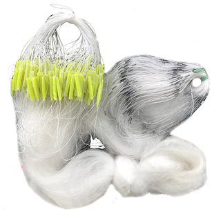 加密网丝三层浮网粘网渔网丝鱼网沾网漂网粘鱼网1指白条鱼加强丝