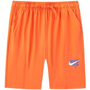 NIKE 3BRAND耐克男童短裤儿童运动裤中大童凉感五分裤子N32622285
