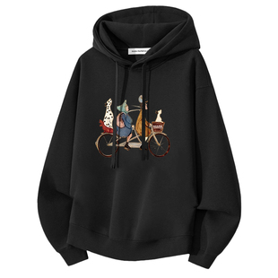 马克华菲连帽重磅卫衣男士2025新款冬季加绒加厚衣服男款百搭上衣