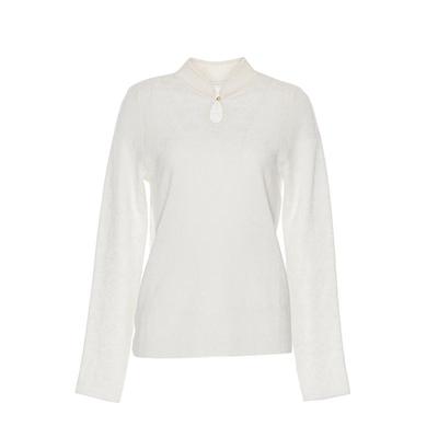 花木深新中式打底衫提花针织衫