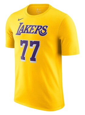 耐克NBA湖人卢卡东契奇短袖T恤