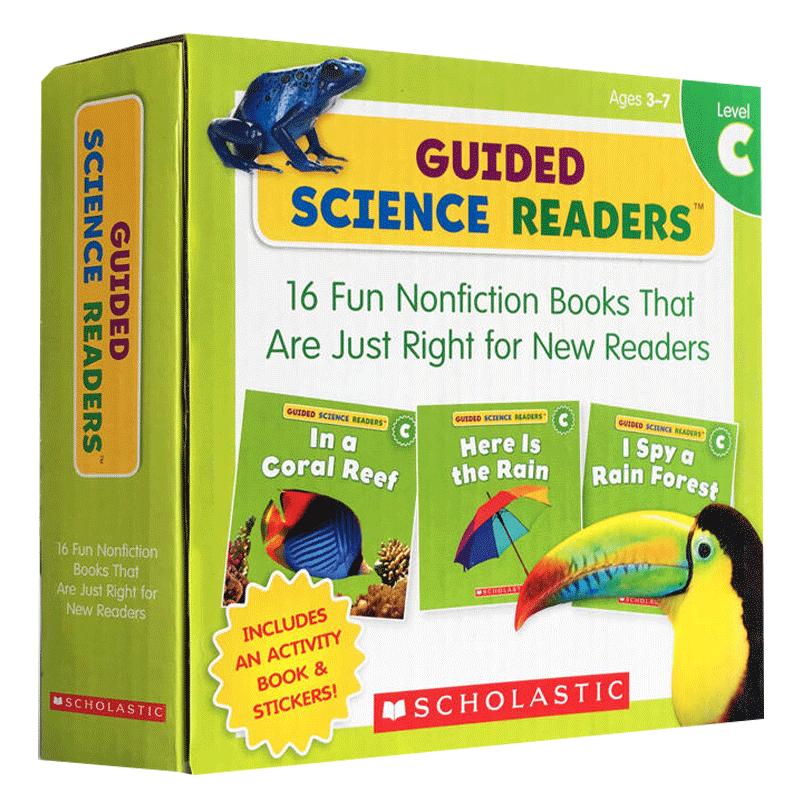 学乐指导性科学读本C级16册套装 英文原版儿童英语启蒙读本Guided Science Readers Level C分级阅读绘本 全英文版进口幼儿绘本