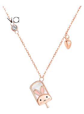 vana兔子项链女纯银小众轻奢