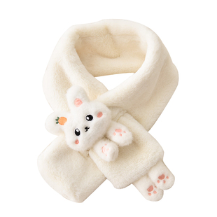 儿童围巾秋冬款女童男童韩版小孩婴幼儿女宝宝毛绒保暖围脖秋冬季