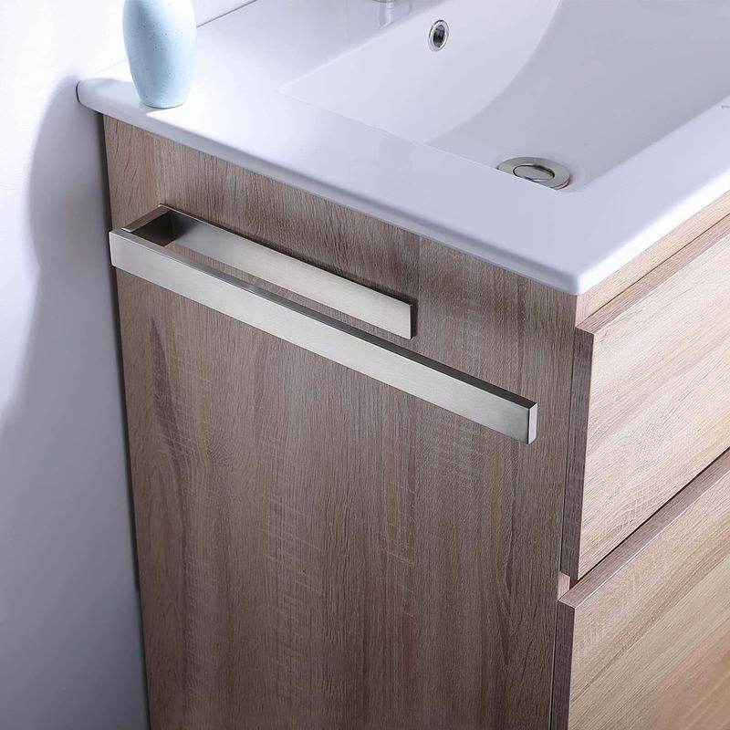 毛巾架免打孔不锈钢304浴室挂件单黑色杆挂件五金家用杆卫浴毛巾