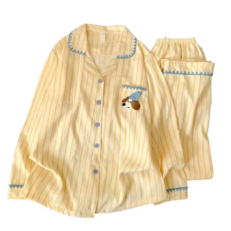 韩系甜美小狗云朵棉家居服套装