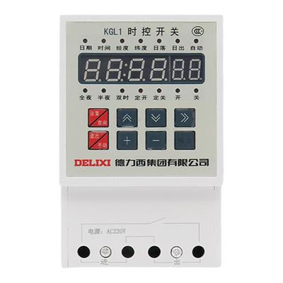 德力西KGL1时控定时开关路灯控制器微电脑时间定时器  经纬度时控