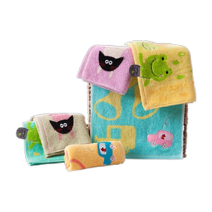 金号毛巾童巾纯棉长方形儿童洗脸家用小毛巾吸水全棉新疆棉A类