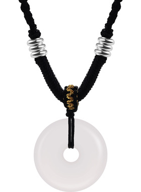 老银匠S925银男士平安扣项链