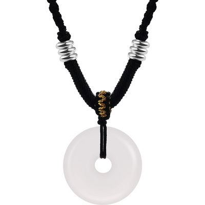 老银匠S925银男士平安扣项链