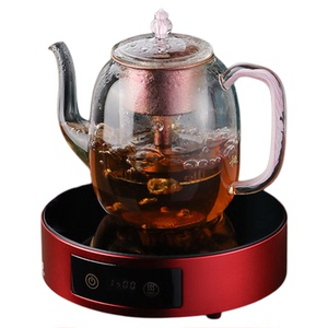 禾器宫廷风耐热玻璃钛合金煮茶壶