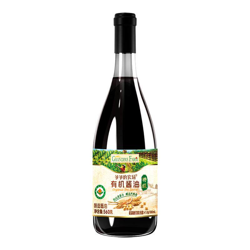 爷爷的农场有机酱油560ml