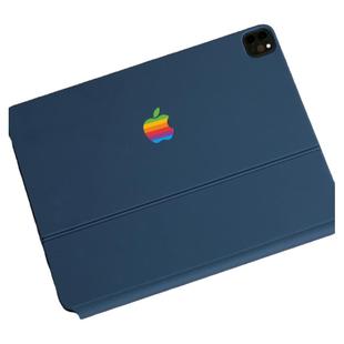 艺贴进口铸造级带导气槽 彩虹 适用苹果平板iPad妙控键盘Magic keyboard创意logo贴纸防水装饰无痕 一份2枚装
