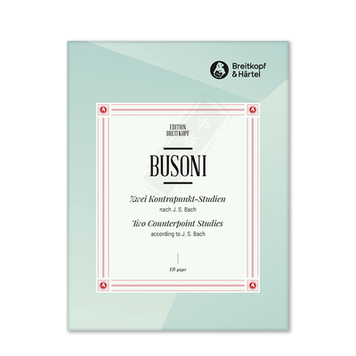 布索尼对位法练习原版乐谱书
