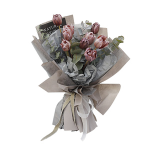 彩色郁金香鲜花花束朋友生日上海花店小时达送女友花同城思南香山