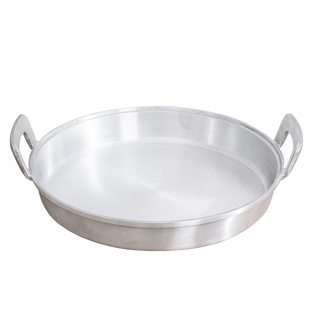 加厚煎锅铝平底锅老式家用加厚铸铝铝锅不粘电磁炉铝鏊子烙饼商用