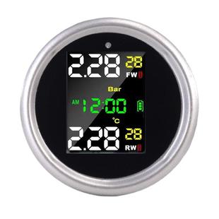 摩托车胎压监测电动车机车气压侦测器轮胎压力检测仪太阳能免接线