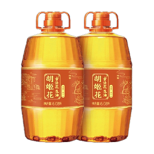 胡姬花古法花生油6.08L*2桶食用油压榨 大桶装