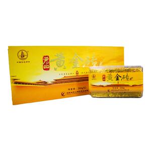 2012年黄金砖400g岳阳君山紧压黄茶端午送礼佳品