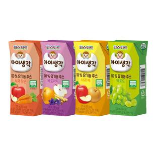 韩国帕滋乐(帕斯特)进口牛奶原味香蕉味草莓味苹果梨果汁儿童牛奶