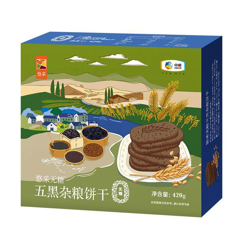 中粮无糖粗粮饼干糖尿人代餐零食