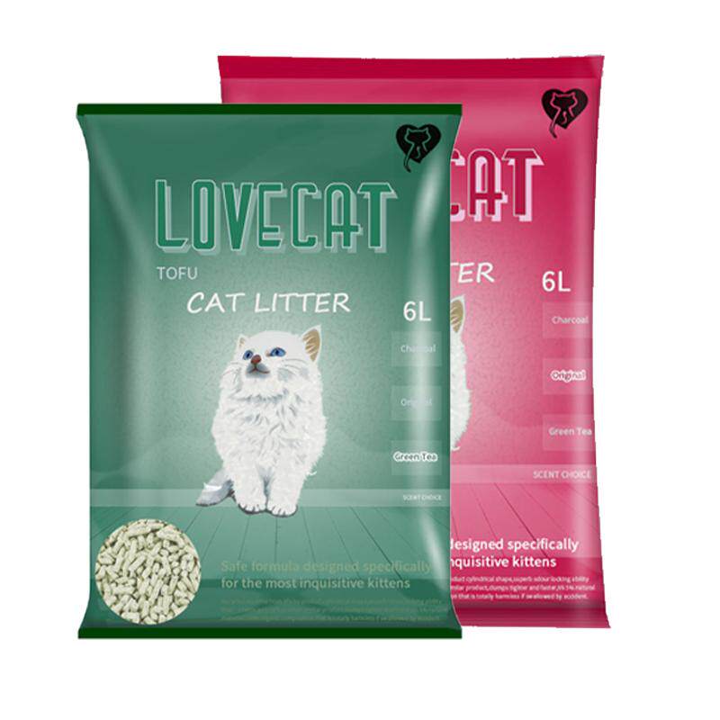 马甸老赵lovecat猫砂爱宠绿茶豆腐猫砂吸水