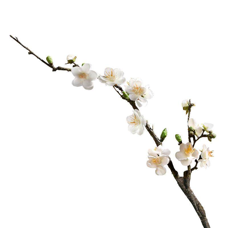 中式古典仿真腊梅花客厅花艺摆件室内装饰插花假花绢花干花梅花枝