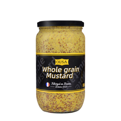 法国进口欧萨粗粒整芥末籽酱800g