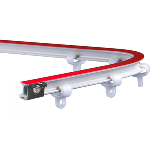 电动车轨道四轮车三轮车轨道免打孔可弯曲纳米轨道顶装侧装软轨道