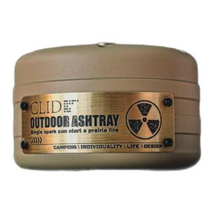 山也至子战术烟灰缸铝合金制成便携防烫户外露营探险神器