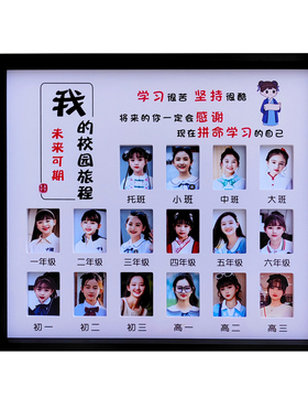 儿童成长记录一、二寸相框摆台