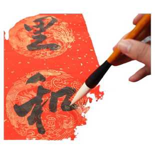 木辛斋大京提 中京提 小京提毛笔羊毫羊兼毫毛笔新手初学儿童成人用笔文房四宝书法用品提斗 斗笔