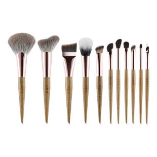 ENERGY/艾诺琪化妆刷绿檀11支化妆套刷动物毛雪狐羊毛眼影腮红刷