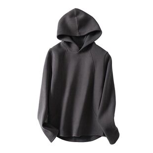 双面德绒连帽防风卫衣女秋冬季长袖加绒加厚帽衫保暖磨毛外套上衣