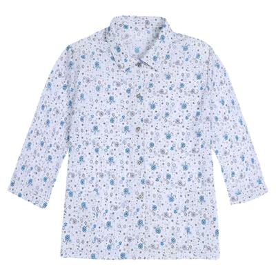 中老年人夏装奶奶七分衬衫