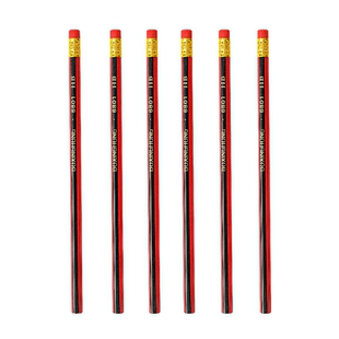 带橡皮红皮铅笔学生专用六边形练字学习一二年级无毒HB铅笔素描