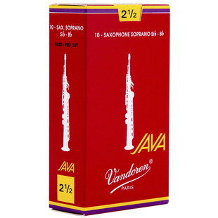 Vandoren/弯德林哨片 JAVA 红盒 高音萨克斯哨片 流行爵士 降B调