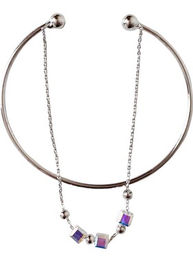 日韩简约水晶双层手镯ins小众