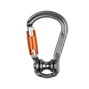 坎乐户外滑轮主锁游乐横渡溜索装备带轴承滑轮锁扣登山安全扣锁具