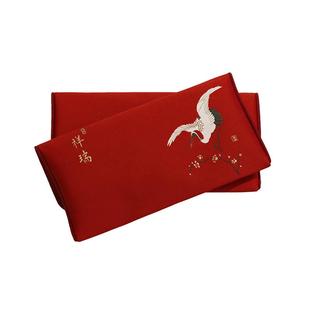 结婚专用2026新款布艺刺绣布生日周岁红包改口万元大号通用利是封