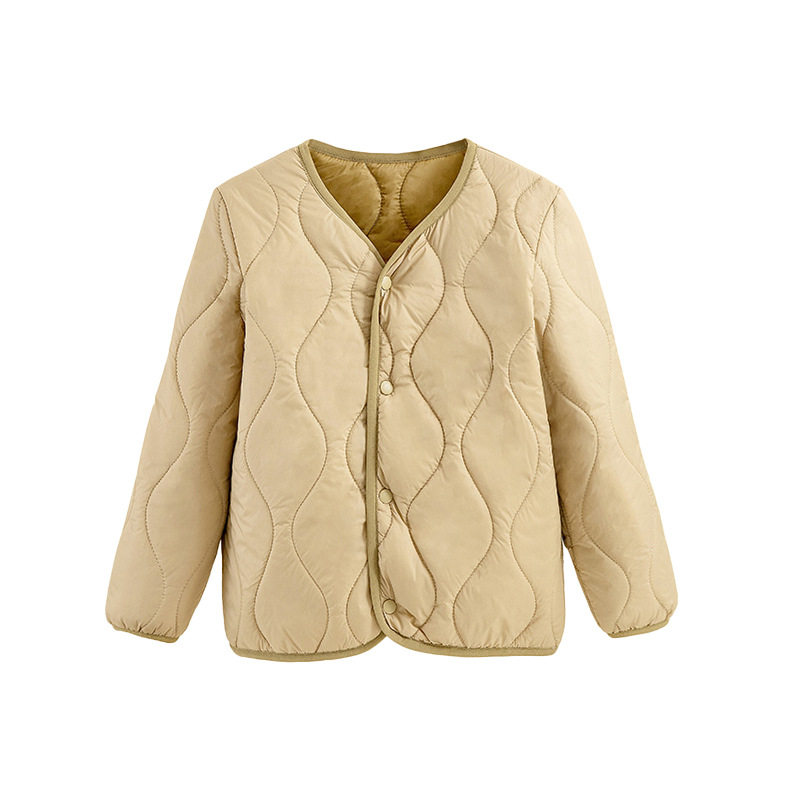 包邮儿童轻薄羊毛填充羽绒服内胆保暖长袖男童女童中大童宝宝校服