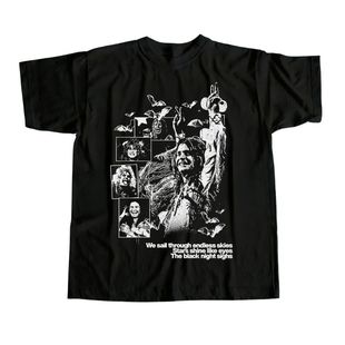 Donut Vintage复古美式短袖T恤男女宽松纯棉大码直喷艺术Rapper