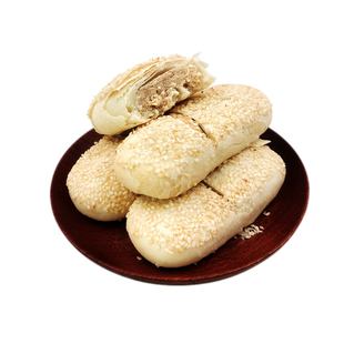 天津特产桂顺斋芝麻牛舌饼椒盐白皮酥饼老式清真宫廷小八件糕点心