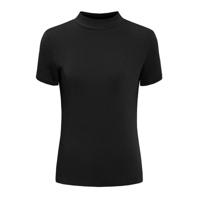 2026夏季新款小高领短袖T恤女修身显瘦小立领打底衫内搭气质上衣