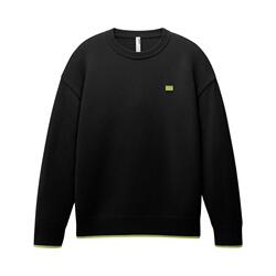 蕉内热皮302++男女同款圆领套头毛衣红色本命年上衣情侣打底衫