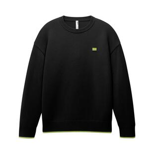 蕉内热皮302++男女同款圆领套头毛衣红色本命年上衣情侣打底衫