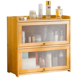 桌面收纳盒收纳柜茶具展示柜子餐具化妆品储物柜厨房水杯子置物架