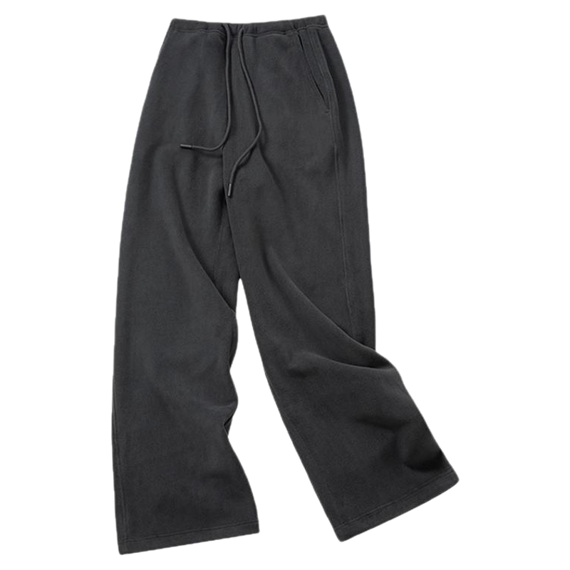 CLIMAX VISION温暖一条过冬/重磅双面摇粒绒保暖休闲直筒裤长裤女